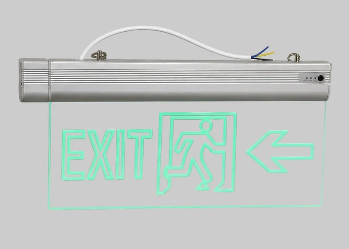 لافتة خروج طوارئ مضيئة أكريليك شفاف | Acrylic LED Emergency Exit Sign