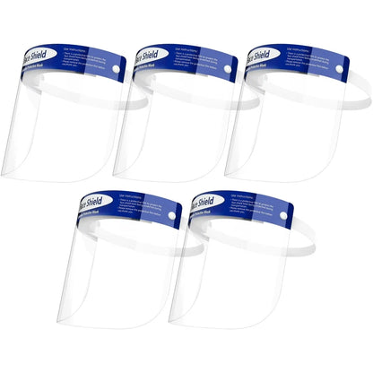 Face Shield  قناع واقى من الفيروسات (5قطع)