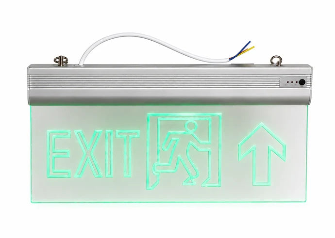 لافتة خروج طوارئ مضيئة أكريليك شفاف  | Acrylic LED Emergency Exit Sign