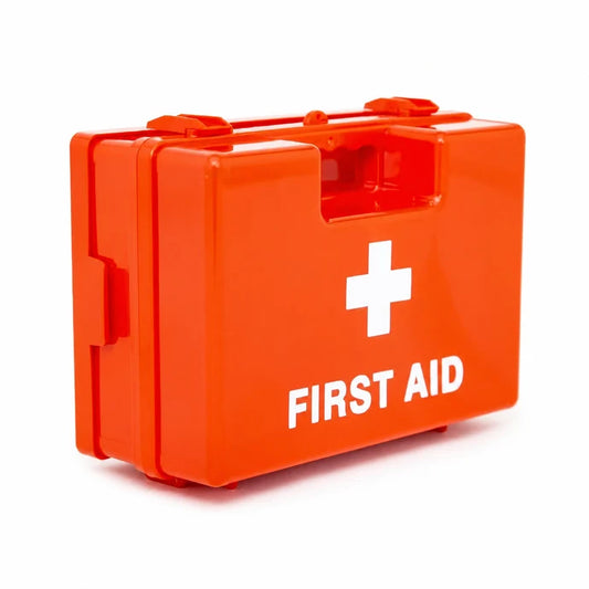 Portable Plastic First Aid Box 32 cm | Emergency Medical Storage Case | شنطة إسعافات أولية بلاستيكية محمولة 32 سم