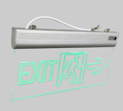 لافتة خروج طوارئ مضيئة أكريليك شفاف  | Acrylic LED Emergency Exit Sign