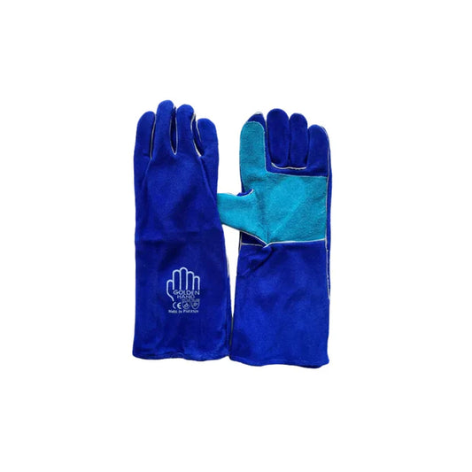 Golden Hand Safety Gloves Supported Leather - Welding | جوانتيات جولدن هاند جلد مدعوم للحام