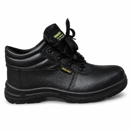 بوت أمان جلد أرماني برقبة | Armany Leather Safety Boot